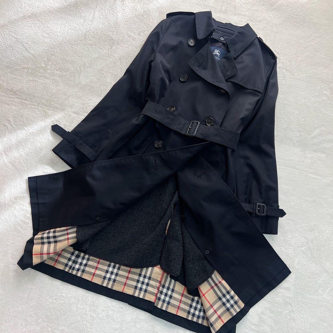 希少大きいサイズ44　バーバリーロンドン　トレンチコート　ノバチェック　ライナー