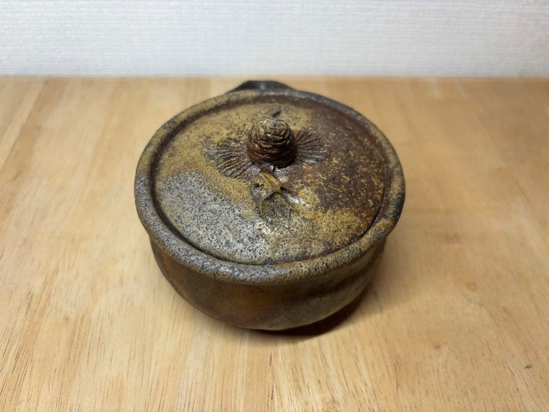 ㊾備前焼 宝瓶 登り窯 松 まつ マツ 手びねり 急須
