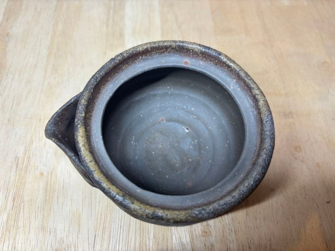 ㊾備前焼 宝瓶 登り窯 松 まつ マツ 手びねり 急須