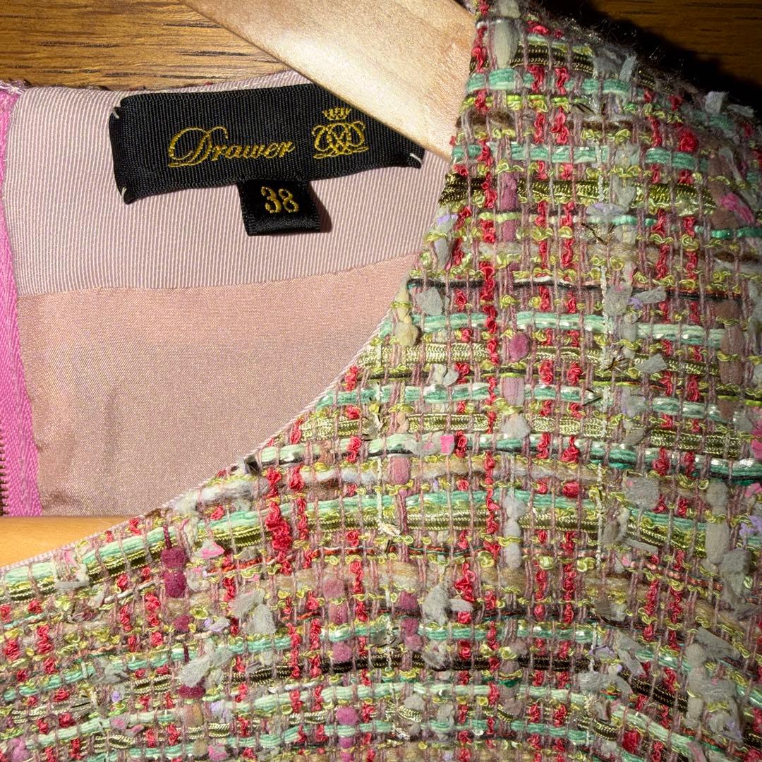 drawer ツイード 38 ピンク系