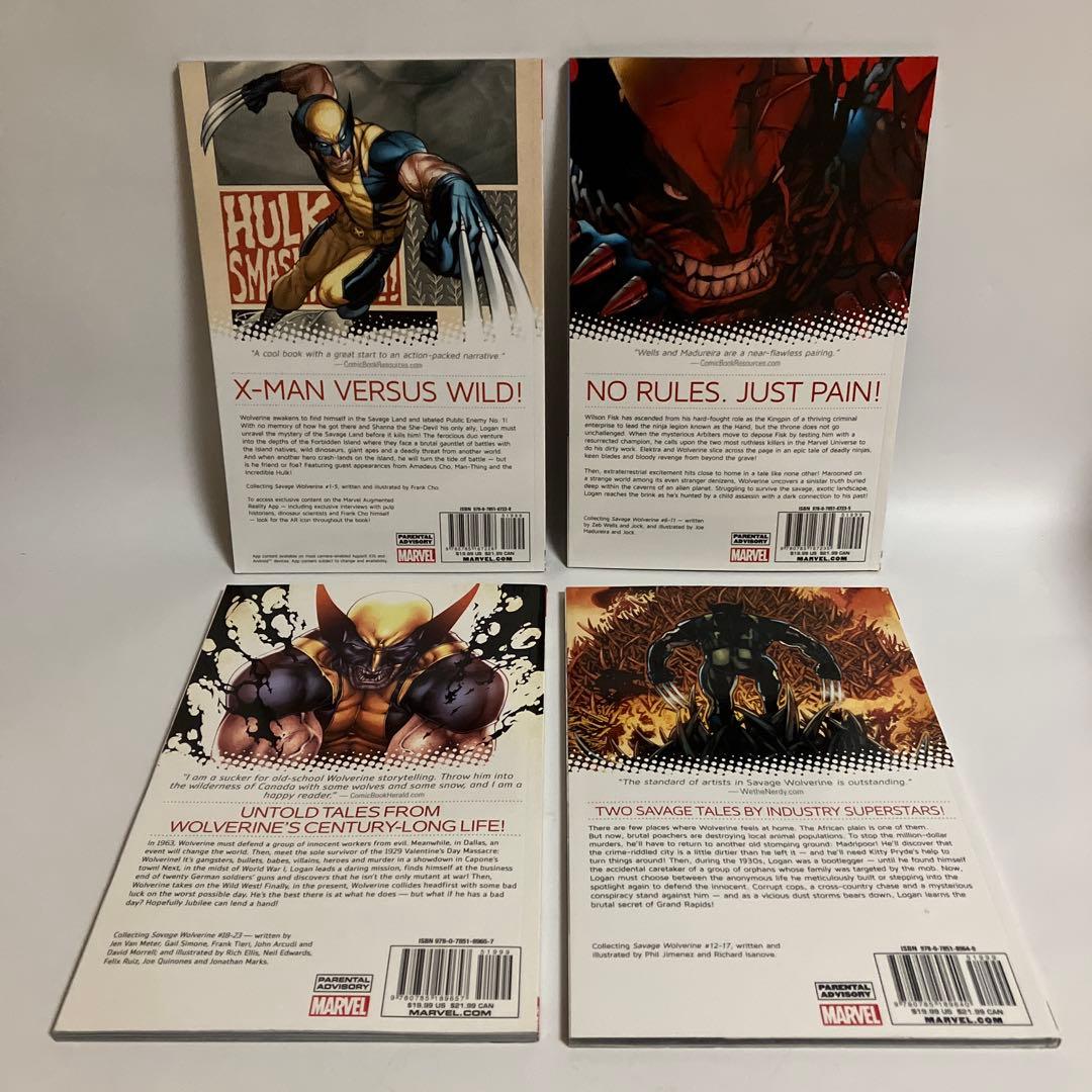 アメコミ　サヴェッジ・ウルヴァリン　4巻セット　英語版