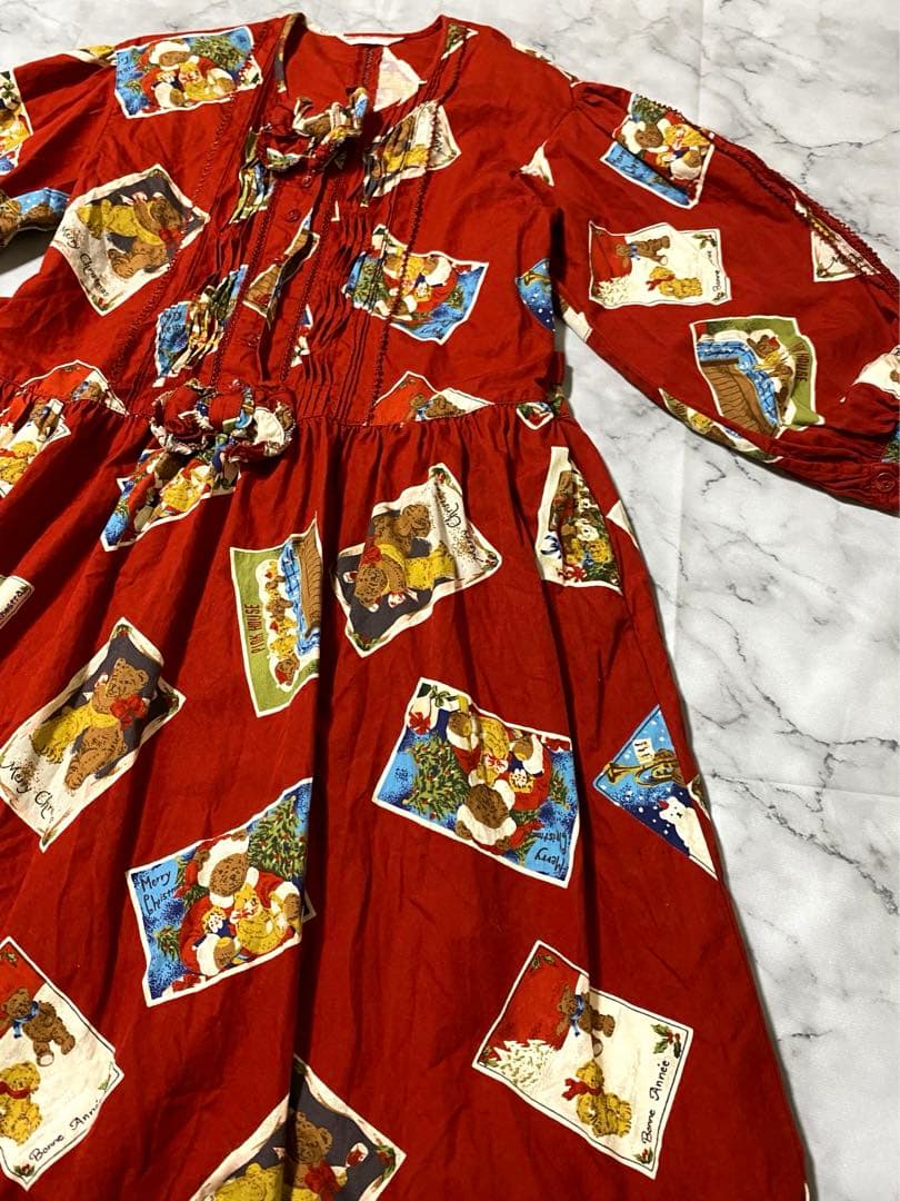 ✨baby pink house✨ワンピース＋ジャンスカ♡ くまさんクリスマス✨