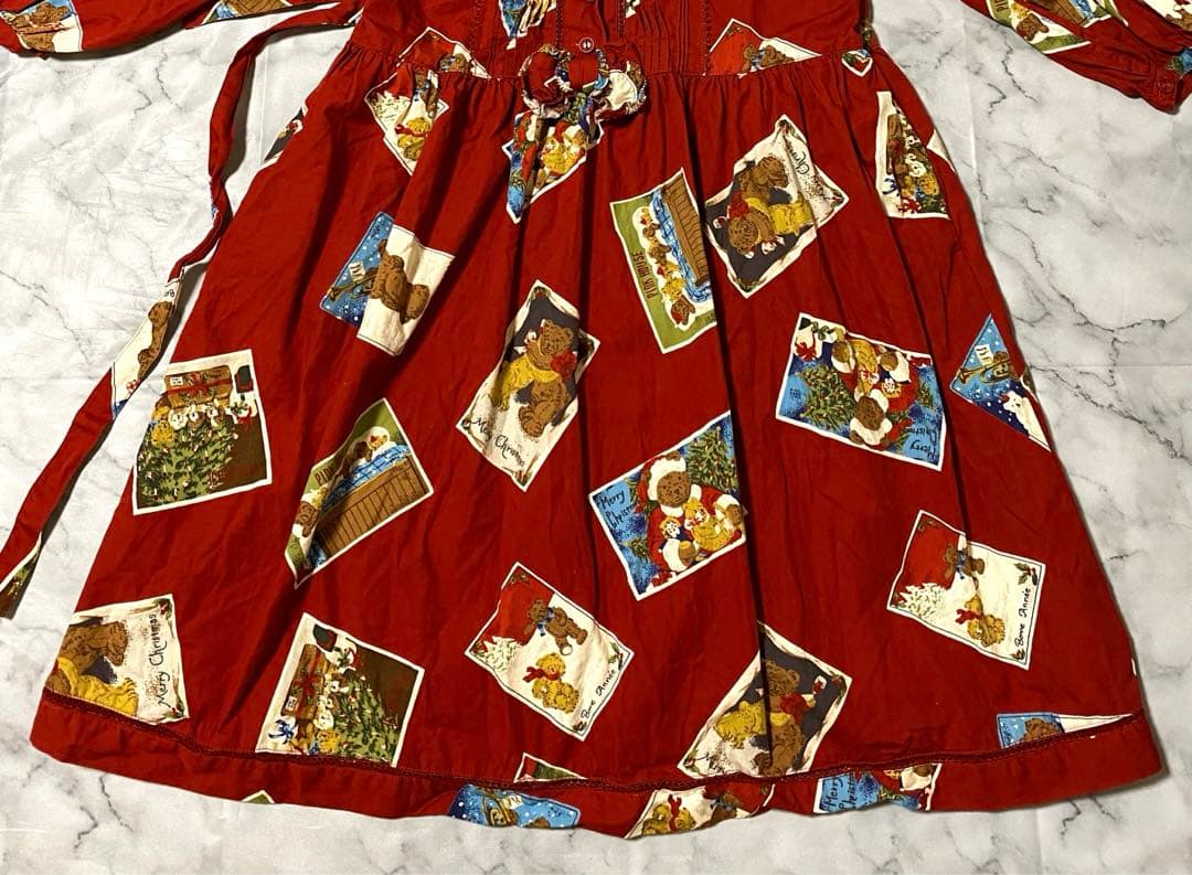 ✨baby pink house✨ワンピース＋ジャンスカ♡ くまさんクリスマス✨