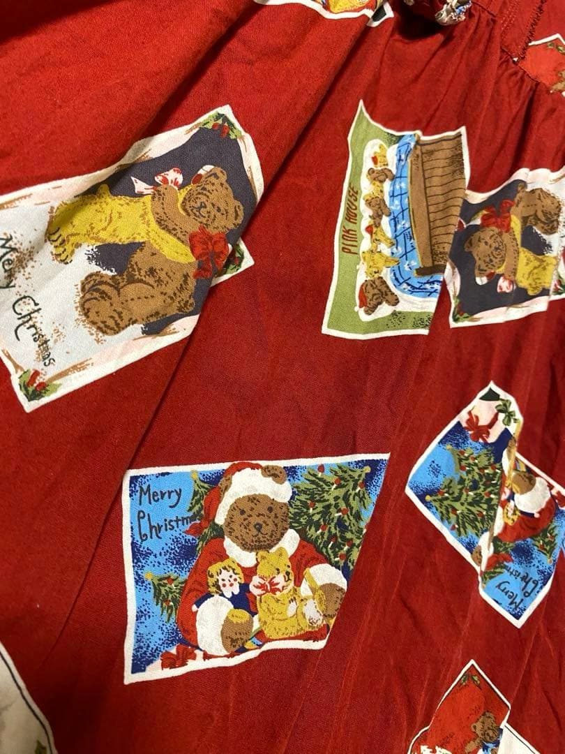 ✨baby pink house✨ワンピース＋ジャンスカ♡ くまさんクリスマス✨