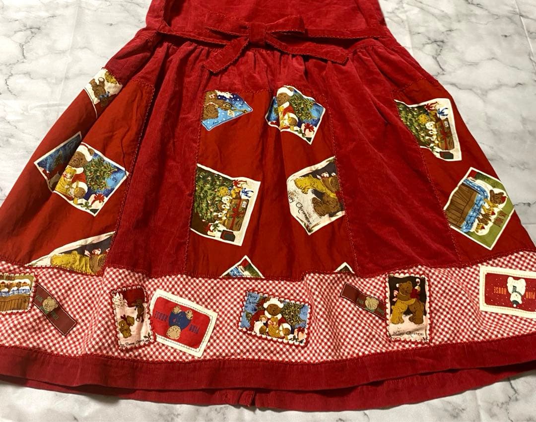 ✨baby pink house✨ワンピース＋ジャンスカ♡ くまさんクリスマス✨