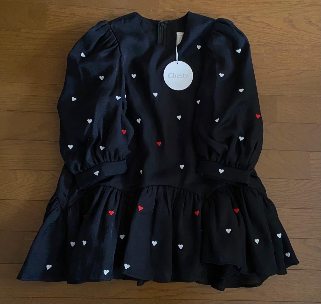 ☆新品タグ☆Chesty チェスティ ハート刺繍 チュニック the hany