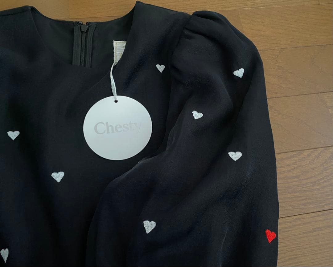 ☆新品タグ☆Chesty チェスティ ハート刺繍 チュニック the hany