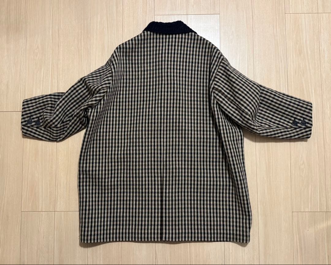 【付属品有/美品】kolor Knit-docking coat