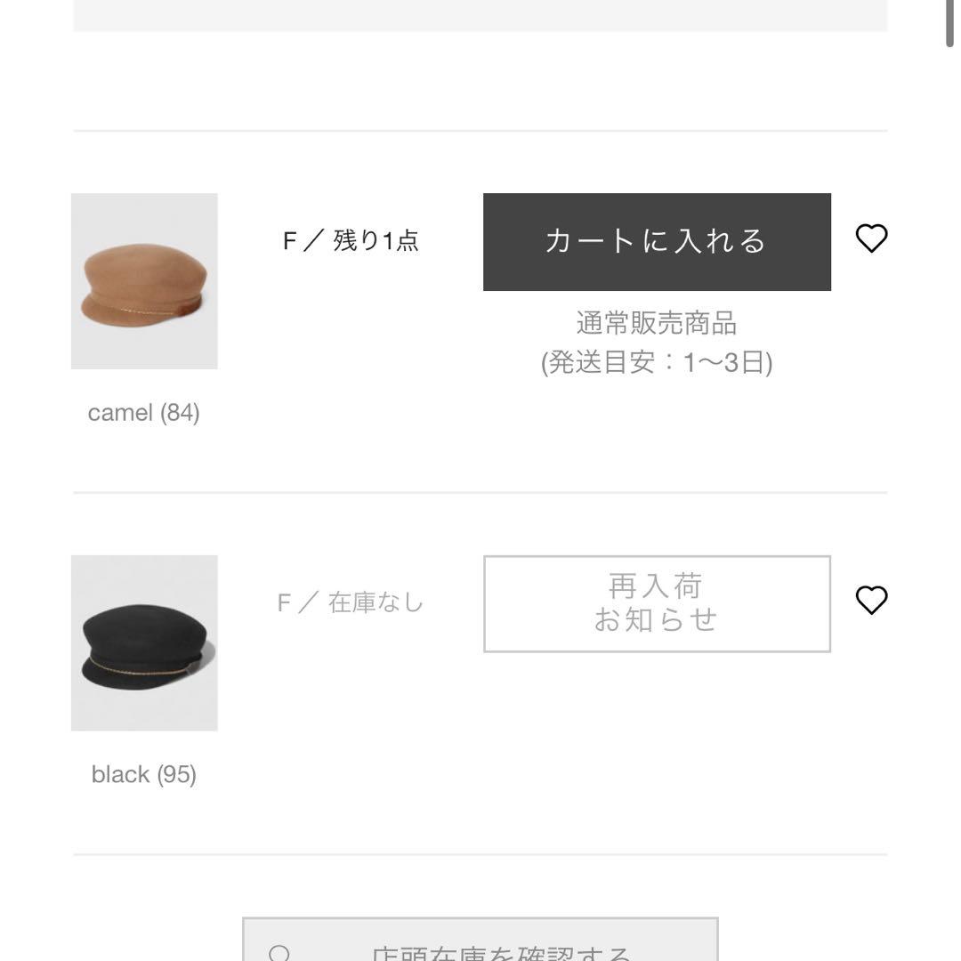 新品タグ付き　今期新作完売品　アナイ　帽子