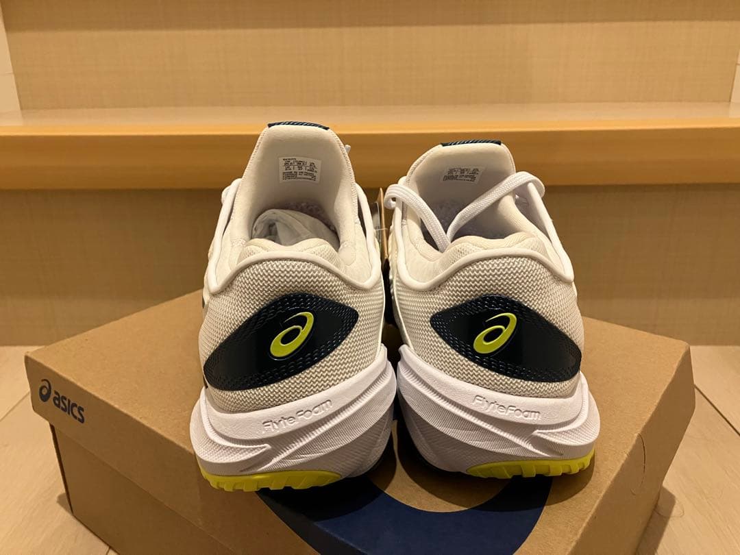 【新品未使用】ASICS テニス コートFF3 ホワイト/グリスブルー　25