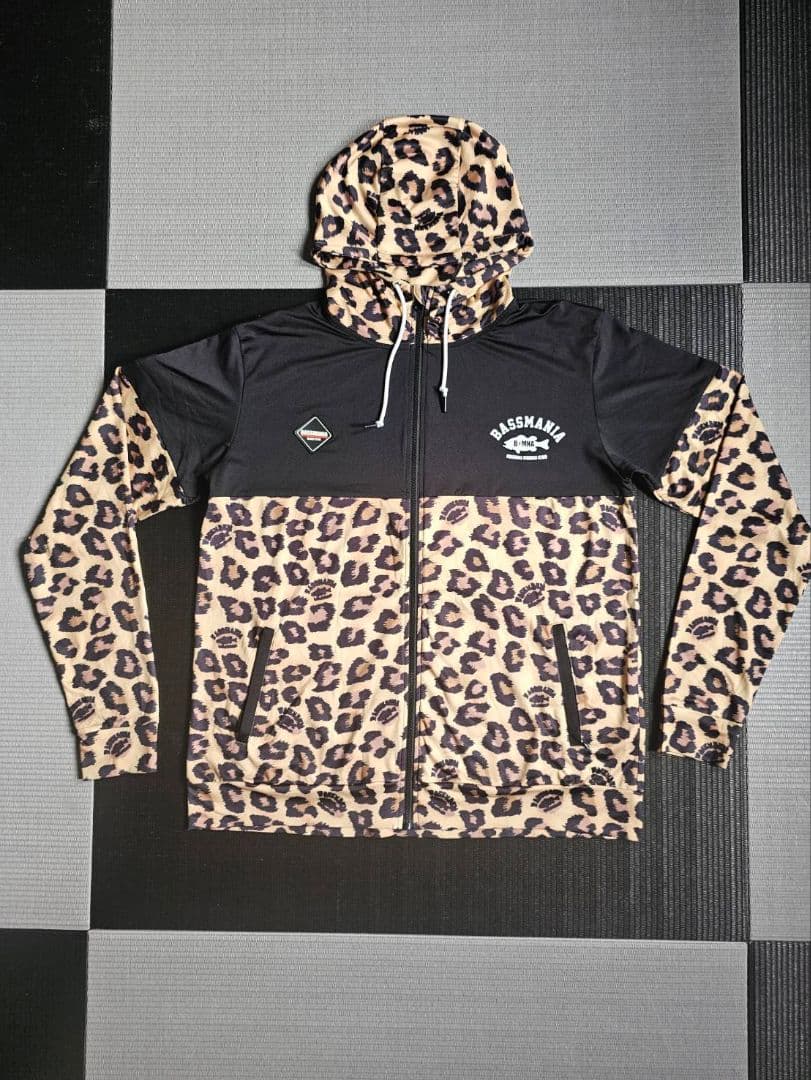 BASSMANIA ヒョウ柄 フィッシングスーツ 上下セット XL ②