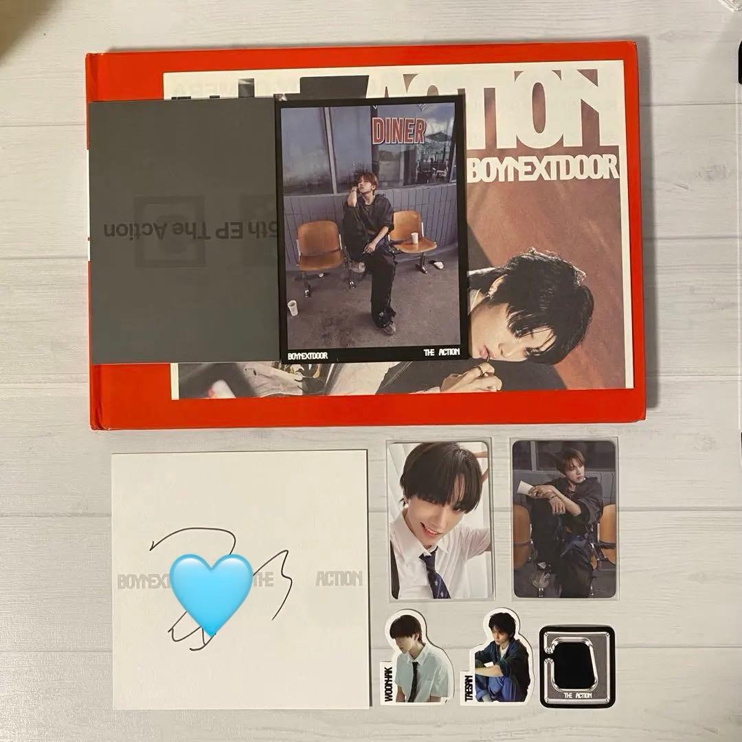 BOYNEXTDOOR Woonhak ウナクUS アメリカ 直筆サイン抜け無し