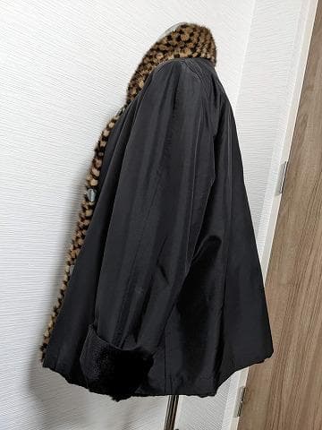 A893　シェアードウィーゼル　ミンク　毛皮　リバーシブル　リアルファーコート