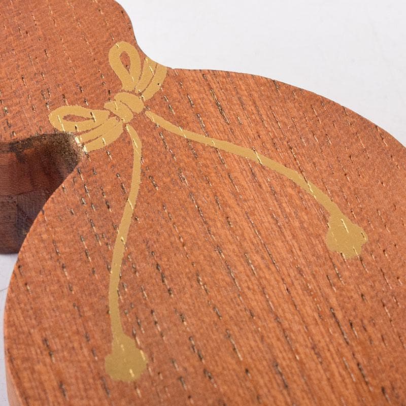 ホットスルー　中村宗悦作　海清寺　古材　内金溜　瓢香合　共箱　V　8138