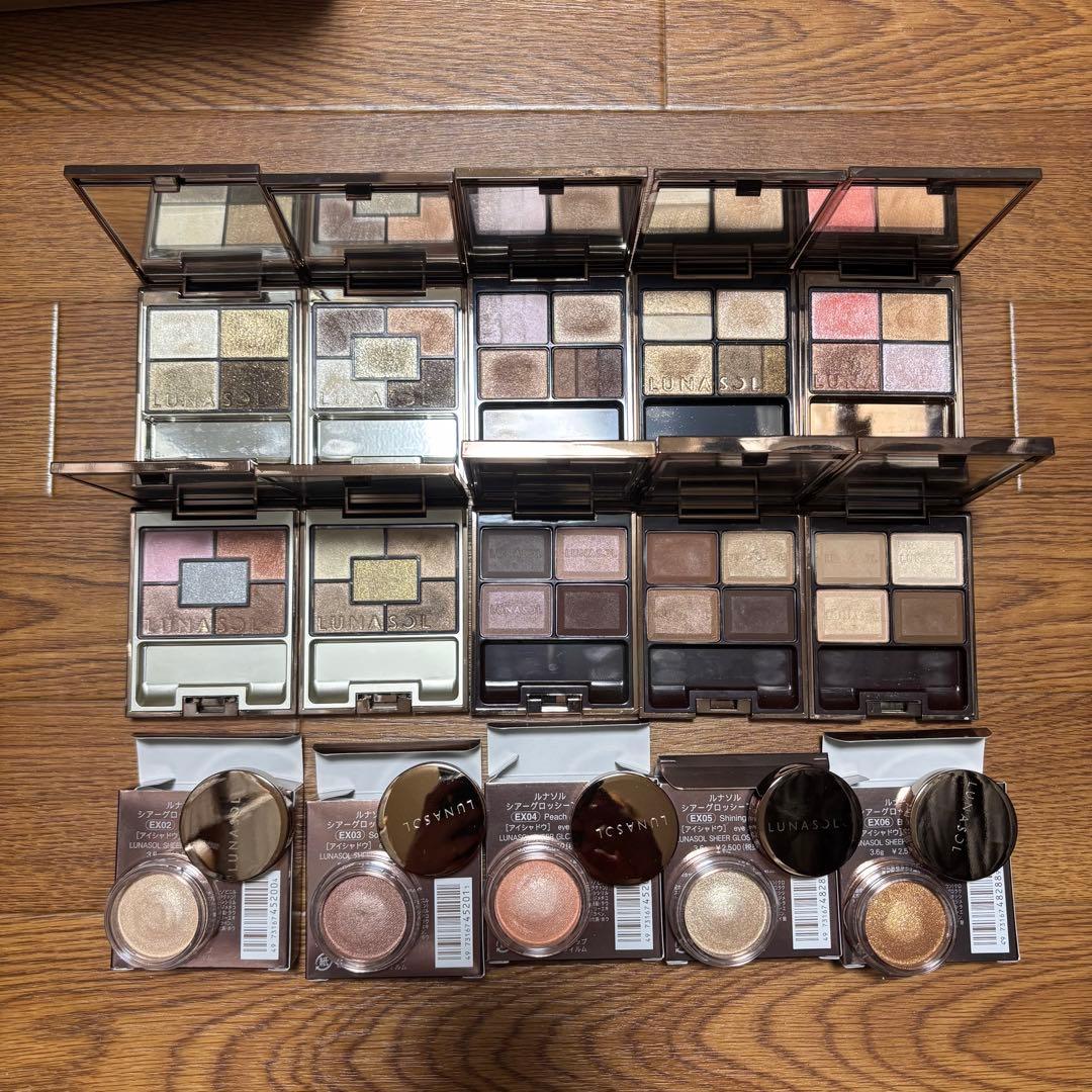【週末限定2万円引き】カネボウ ルナソル チークアイシャドウなど80点セット