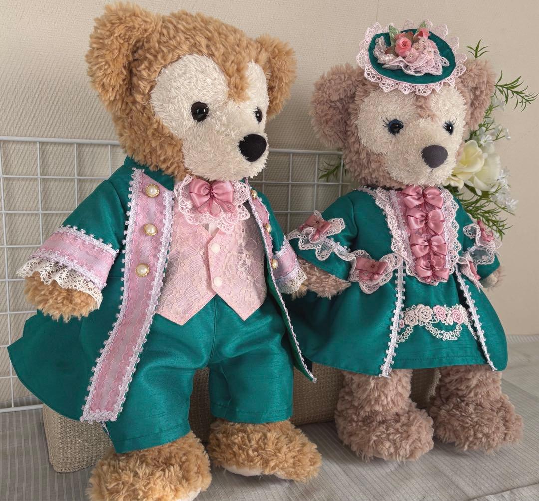 RGダッフィー シェリーメイペアコスチューム（ハンドメイドぬいぐるみ服）