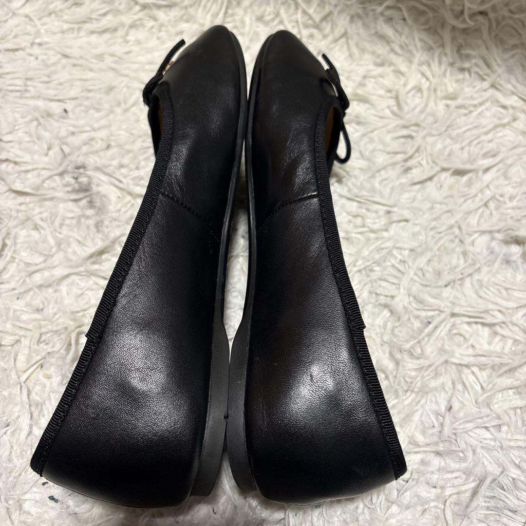 COACH コーチ バレエシューズ フラットシューズ 黒 5C レザー