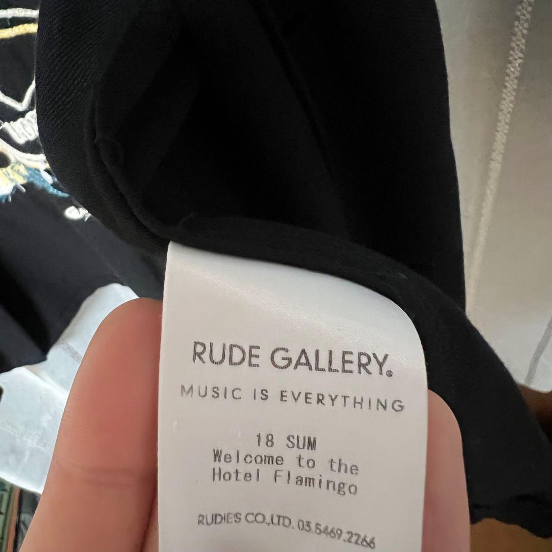 希少 ルードギャラリー 刺繍 ボウリングシャツ ロッキンジェリービーン