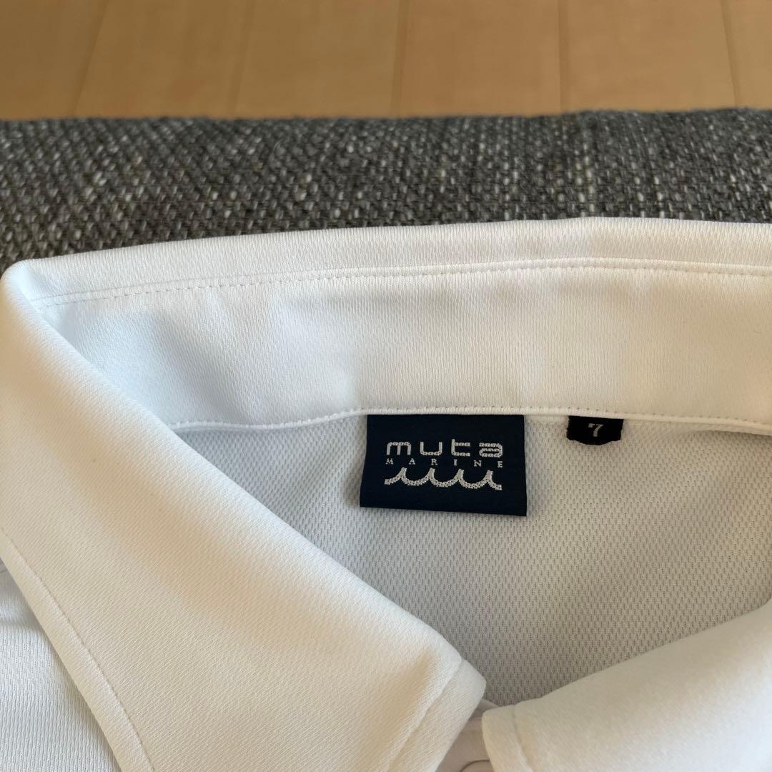 MUTA MARINE ホワイト ポロシャツ サイズ 7