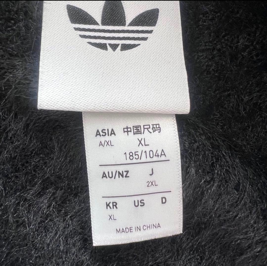 【adidas】アディダス フェイクモヘヤ クラシック トラックジャケット 黒