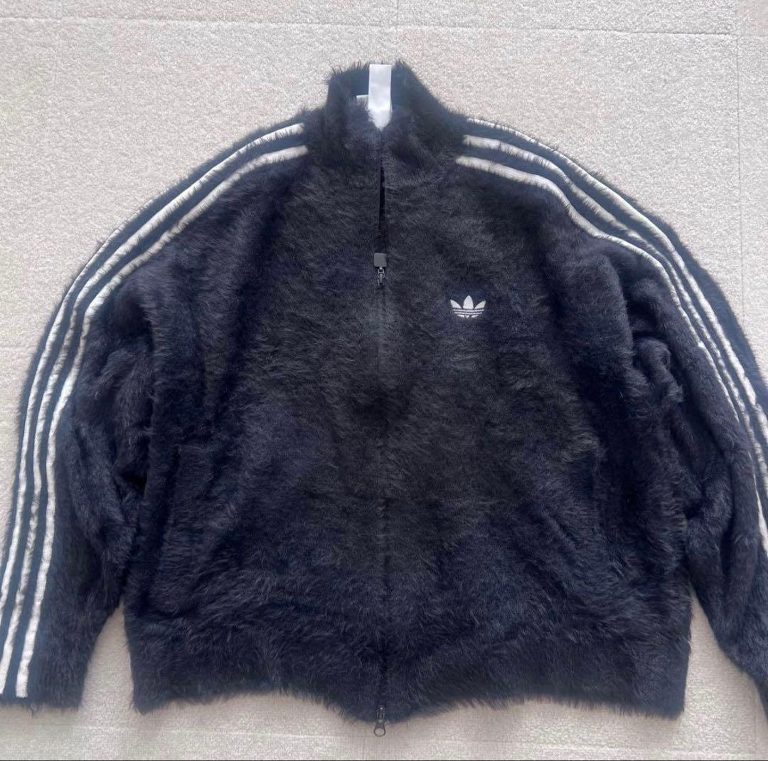 【adidas】アディダス フェイクモヘヤ クラシック トラックジャケット 黒