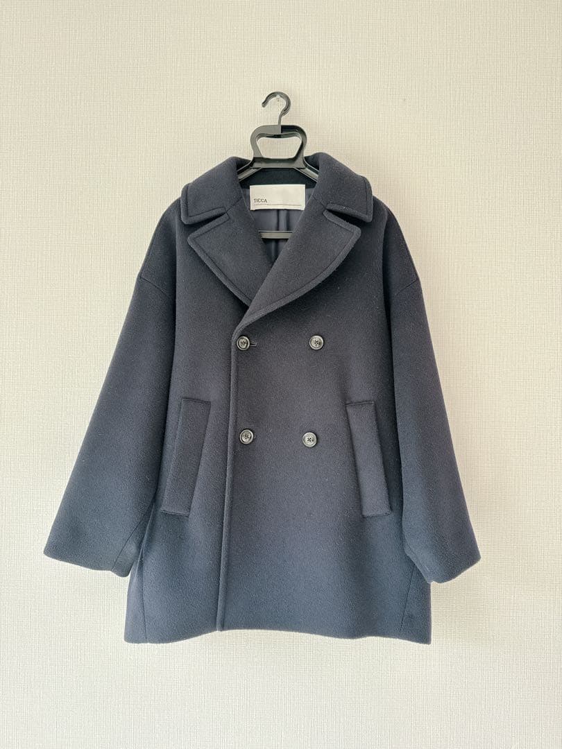 【新品タグ付き】TICCAティッカ　ピーコート ネイビー