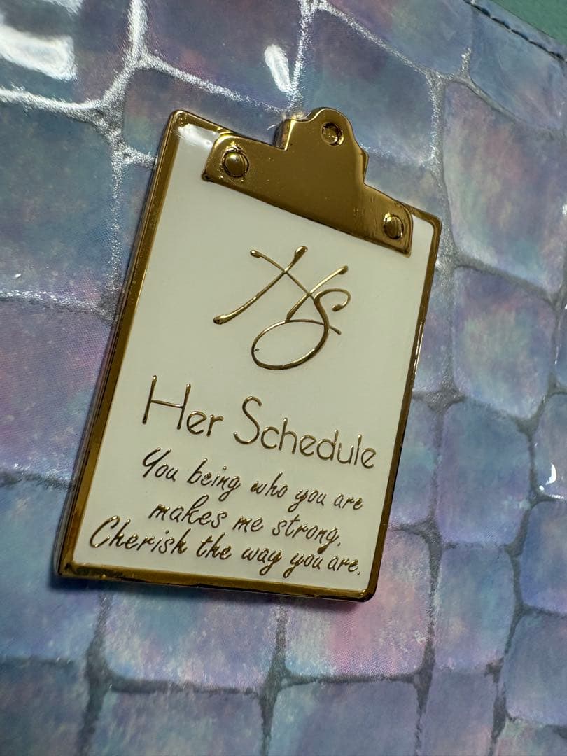 美品♪Her Schedule ハースケジュール二つ折り財布 イブニングスターズ