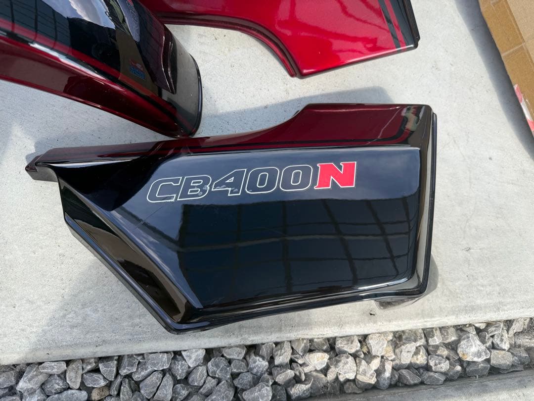 HONDAcb400ncb250n 純正外装赤黒 ホーク3 バブスーパーホーク