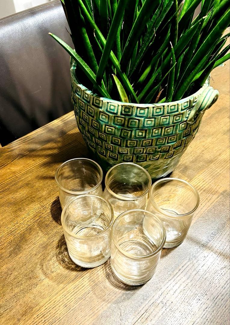 安土忠久さん　ウィスキーグラス　5個