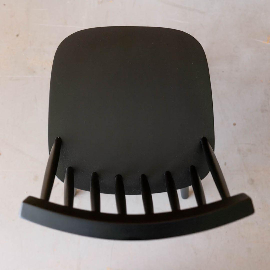 スポークチェア ダイニングチェア　ブラック