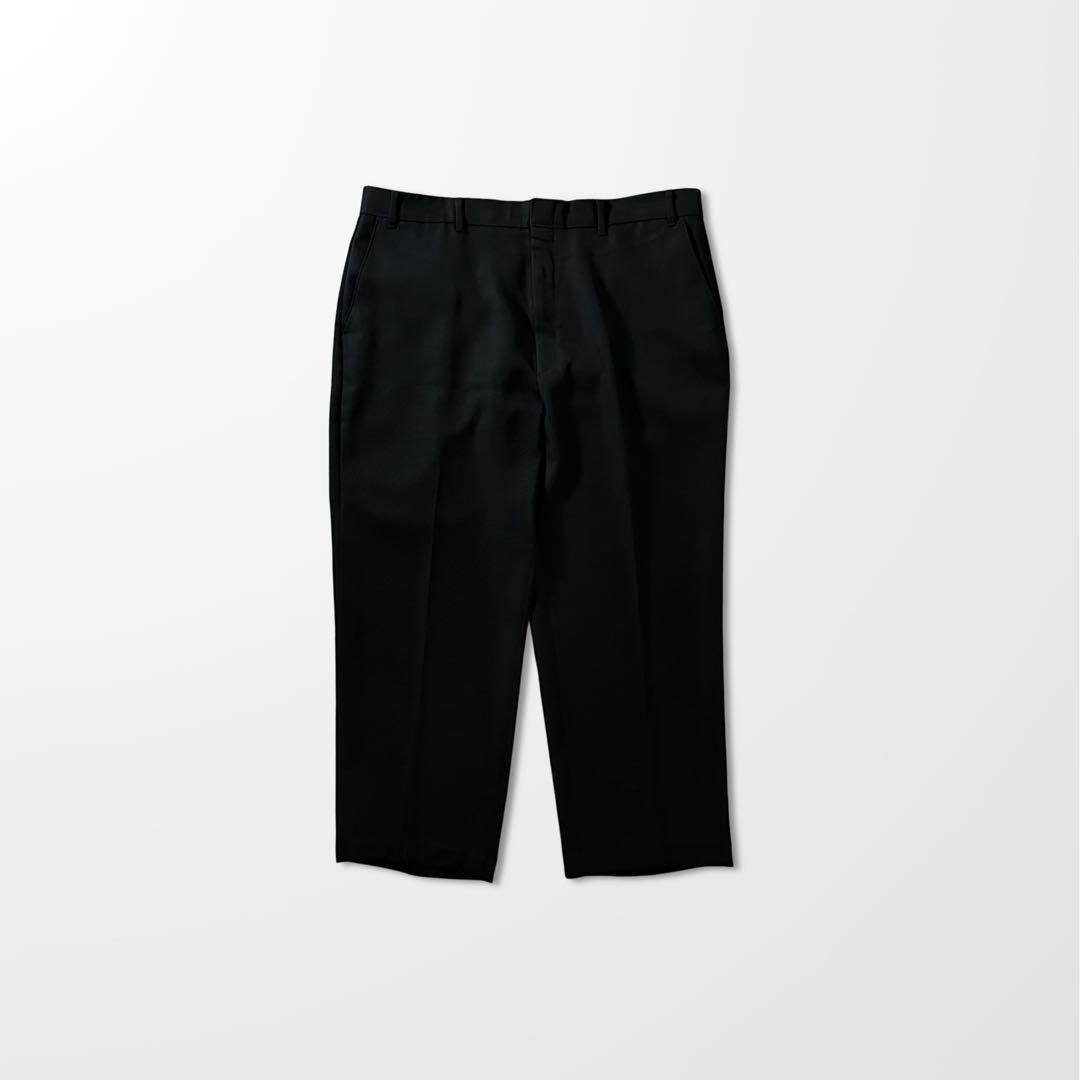 リーバイス アクションスラックス 黒 ポリ W40 L32 ブラック　古着