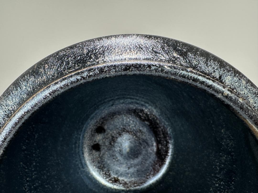 日本美術　佐々木禅　作　土面天目水指　水差　茶器　共箱付　茶道具　美品