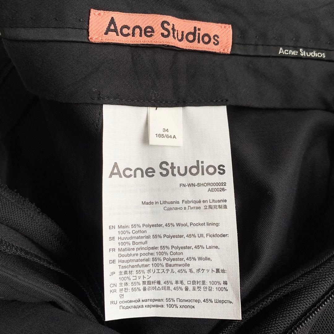 ACNE STUDIOS 34 タックハーフパンツ