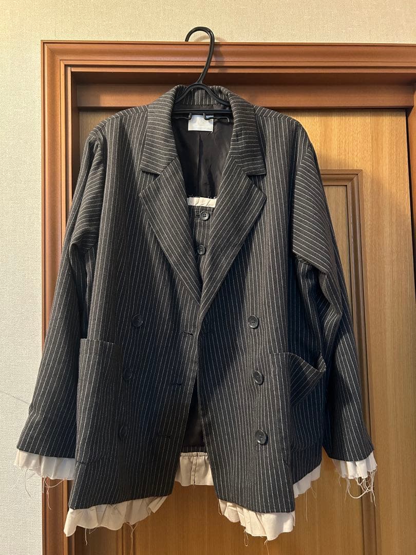 loin nuit ロワンニュイ テーラードジャケット ビスチェ セット　グレー