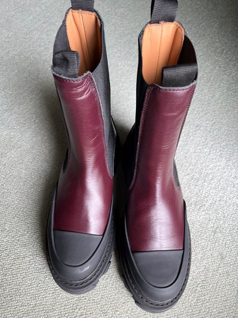 GANNI ガニー　カラーブロック　ショートブーツ　39