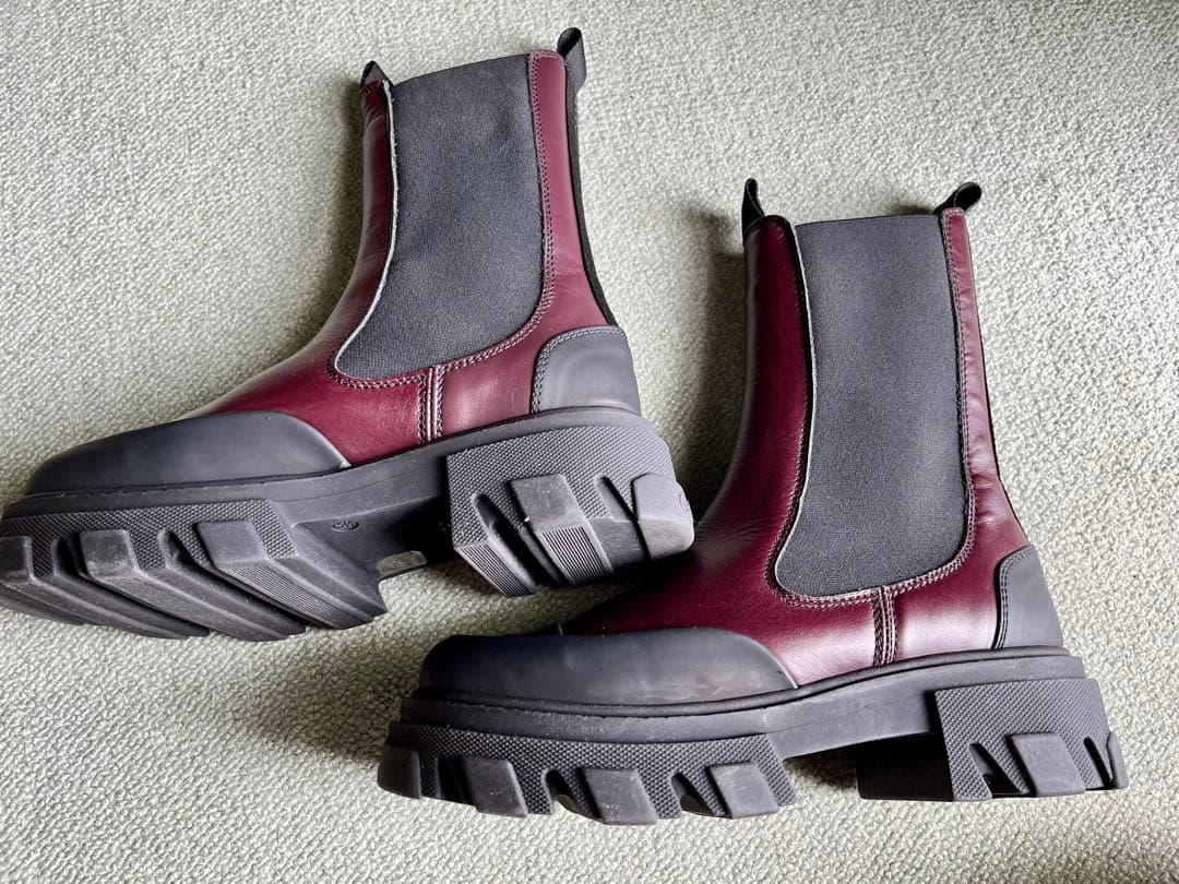 GANNI ガニー　カラーブロック　ショートブーツ　39