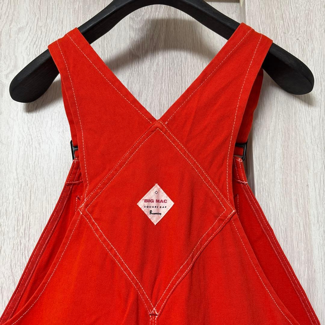 BEAMS BOY BIG MAC オーバーオール　オレンジ