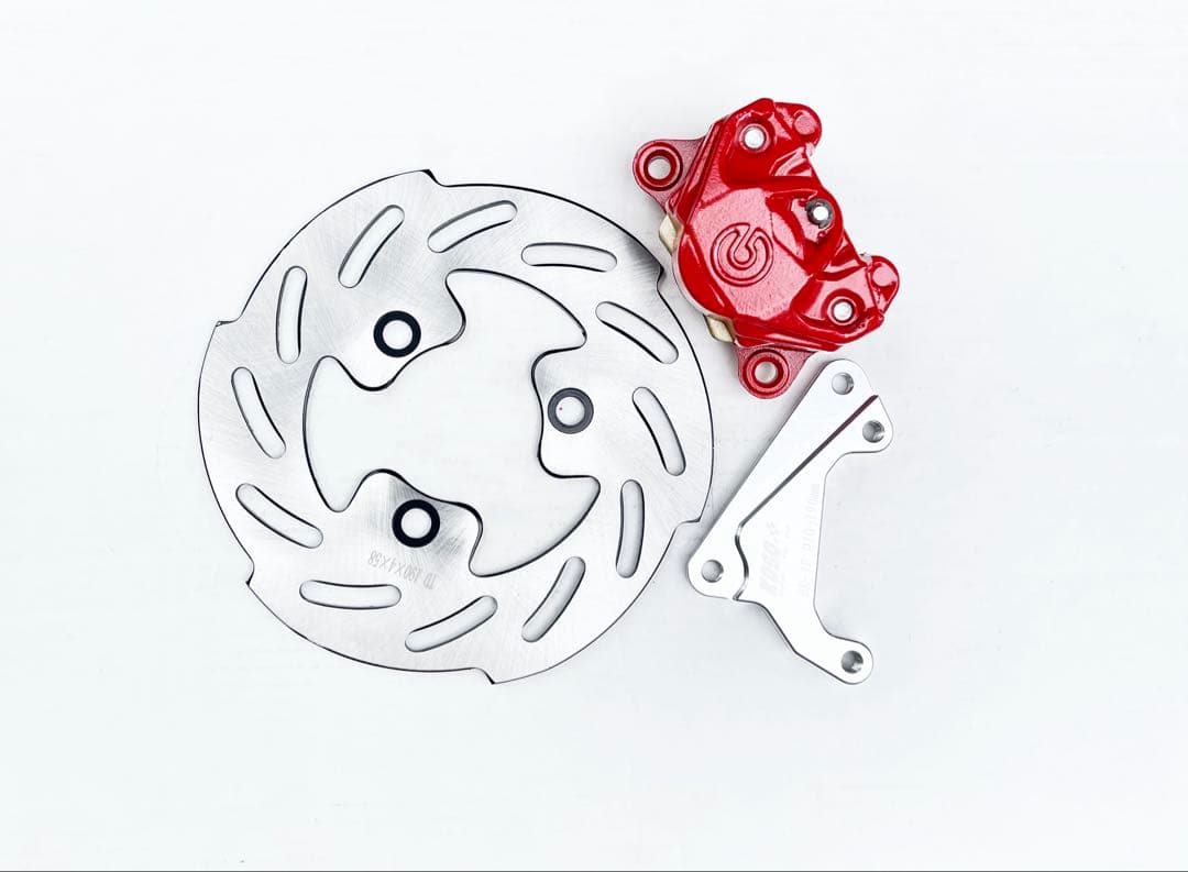 Dio-ZX/Smart-Dio-Z4用190mm大径ディスク キット赤