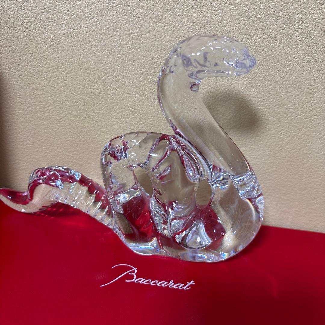 バカラ ヘビ 蛇Baccarat クリスタルスネーク 専用箱付き