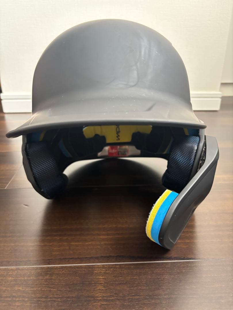 ローリングス　MACH 顎ガード付右打者用ヘルメット つや消しブラック