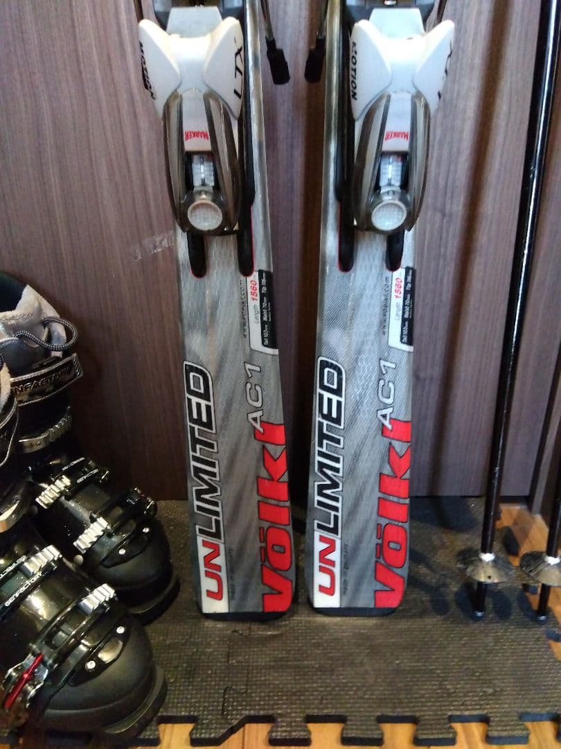 程度良好‼️VOLKL 156/男女兼用/スキーセット・メンテ・WAX済み✔