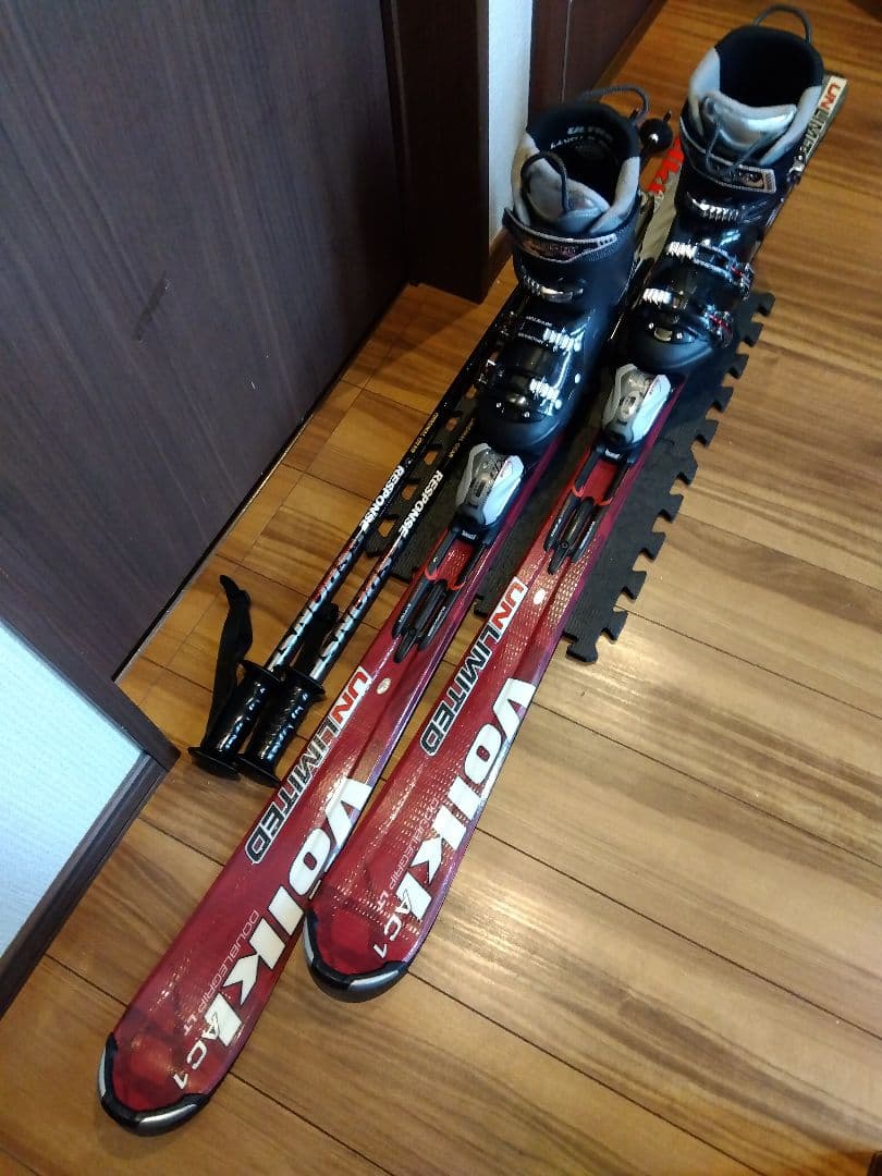 程度良好‼️VOLKL 156/男女兼用/スキーセット・メンテ・WAX済み✔