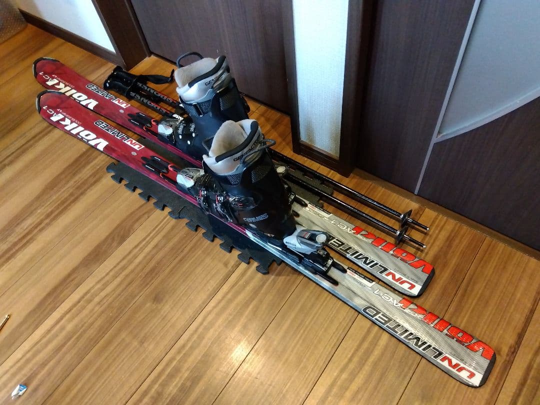 程度良好‼️VOLKL 156/男女兼用/スキーセット・メンテ・WAX済み✔