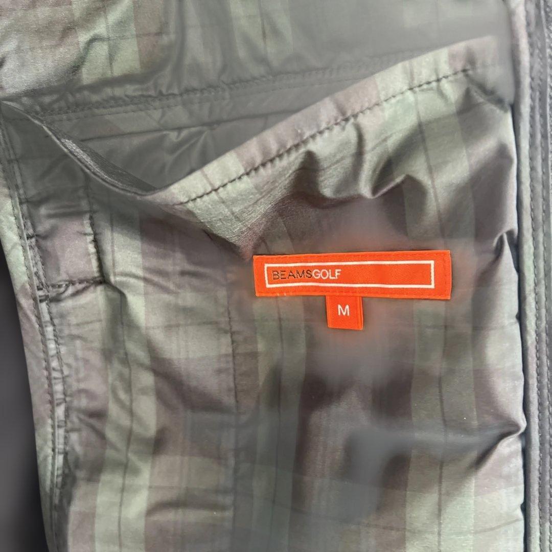 BEAMS GOLF チェック柄中綿ジャケット　Mサイズ