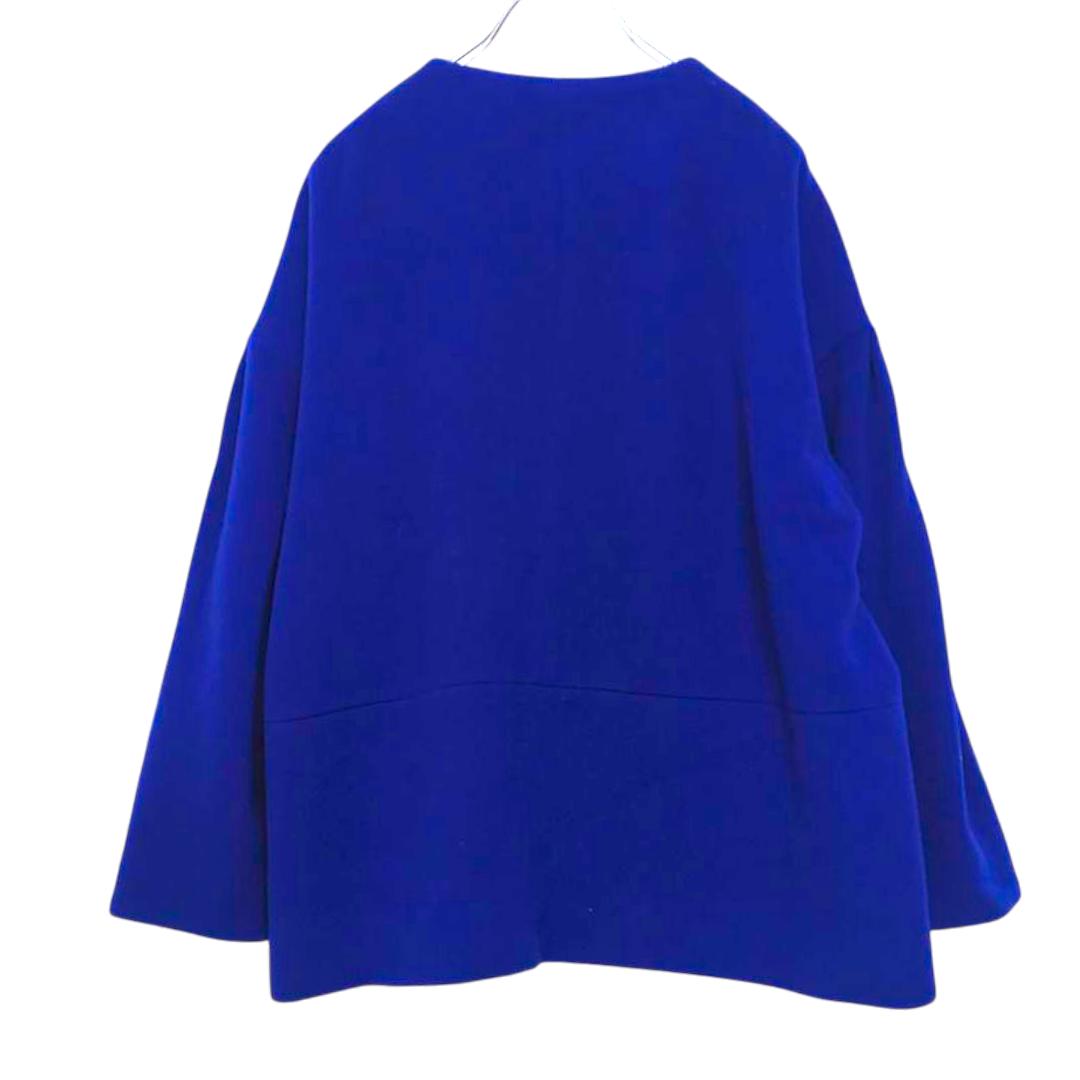 UNITED ARROWS　Wメタルノーカラーショートコート