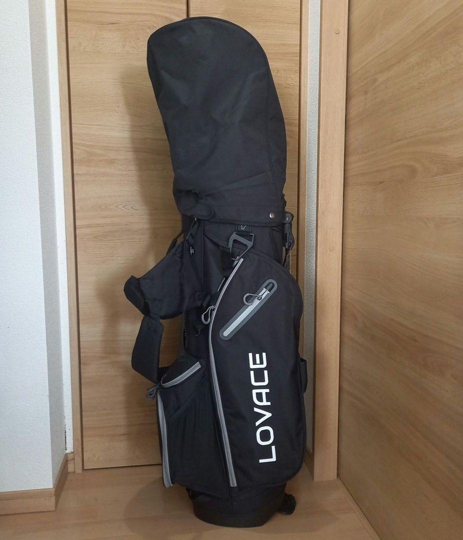 【新品未使用】LOVACE　14分割　スタンドキャディバッグ　ブラック
