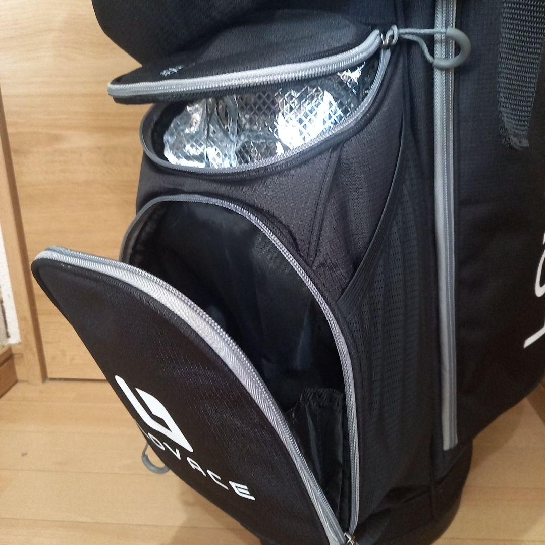 【新品未使用】LOVACE　14分割　スタンドキャディバッグ　ブラック