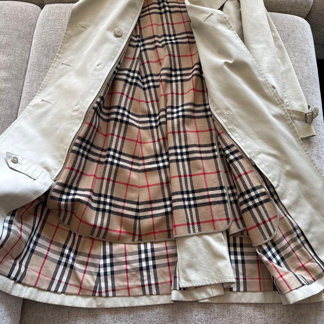 バーバリー　ブルーレーベル　トレンチコート　ベージュ　38 ロングコート