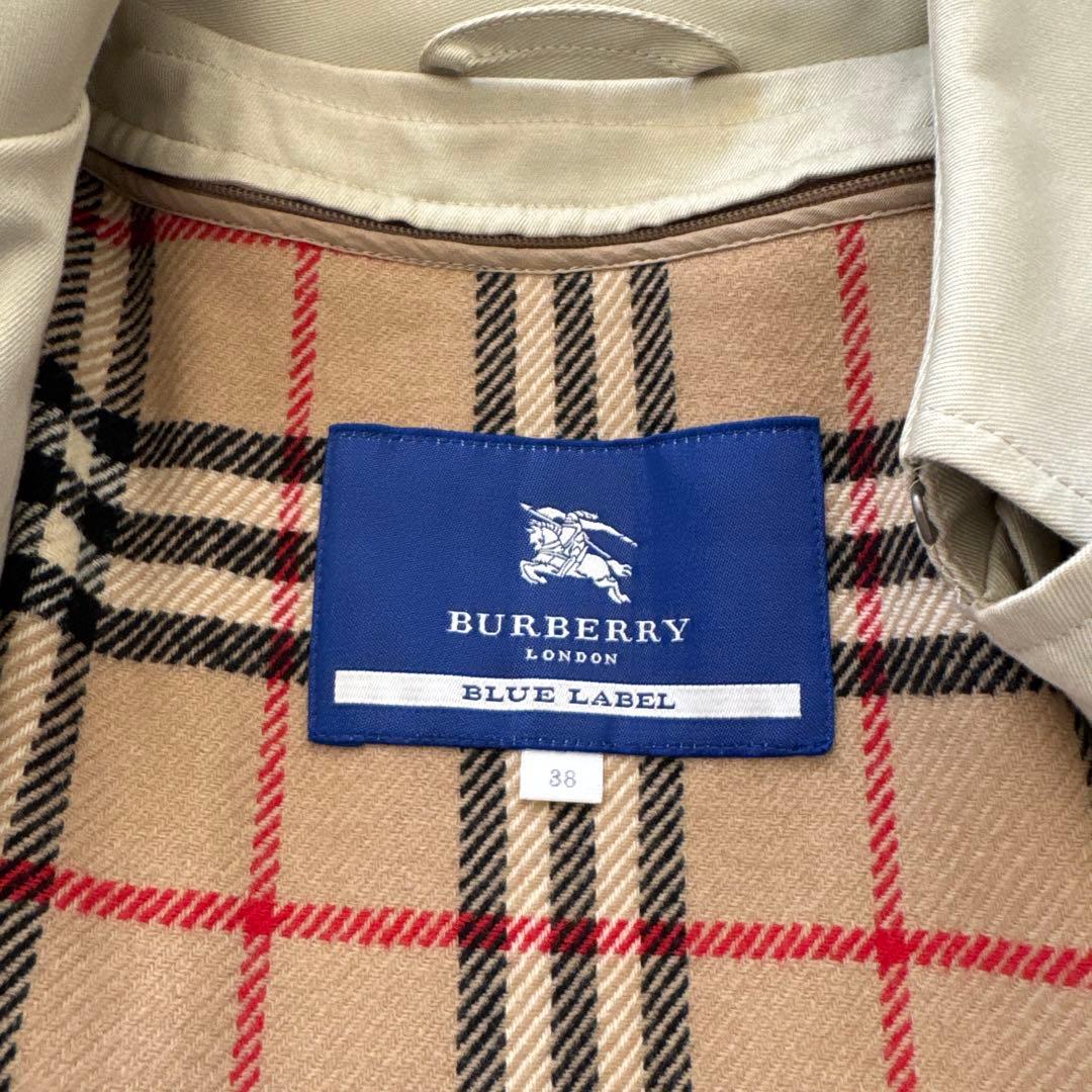 バーバリー　ブルーレーベル　トレンチコート　ベージュ　38 ロングコート