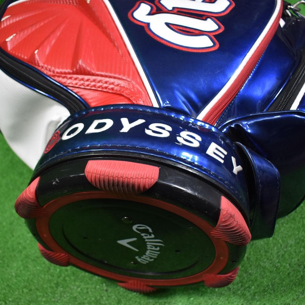 おやじ/キャロウェイ 3点式ショルダーキャディバッグ 9.5型 中古！